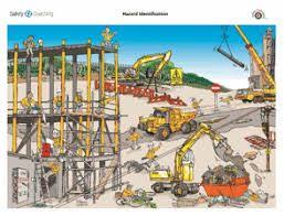 Image Result For Spot The Hazard Construction Site Safety Cartoon Construction Safety Construction Site