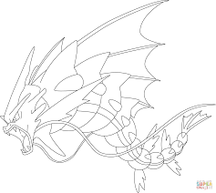 It evolves from pupitar starting at level 55. Mega Gyarados Pokemon Super Coloring Pokemon Coloring Pages Pokemon Coloring Pokemon Coloring Sheets