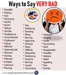 From latin arduus (lofty, high, steep, hard to reach, difficult, laborious), akin to irish ard (high). Ways To Say Very Bad In English English Grammar Here