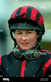 JENNY BENSON JOCKEY 03 March 1998 Stock Photo
