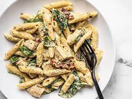One Pot Creamy Pesto Chicken Pasta Recipe Budget Bytes
