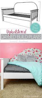 The fantastic thing about this bed is the distance beneath that may be utilized as storage. Upholstered Day Bed Build Plans Diy Daybed Diy Toddler Bed Headboard Cover