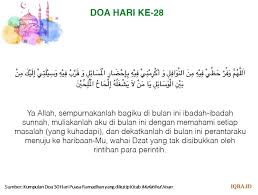 Maybe you would like to learn more about one of these? Doa Hari Ke 28 Bulan Ramadhan Iqra Id