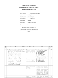 Soal ukk/pat bahasa inggris kelas 7 kurikulum 2013 tahun 2019. Kisi Kisi Dan Butir Soal Bahasa Inggris Kelas 7 Pdf