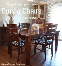 Probably the simplest reupholstering job you can find is that of reupholstering formal dining room chairs. Reupholster Your Dining Chairs And Save 200 Girl Just Diy