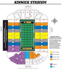 Kinnick Stadium Map From Hawkeyesports 5 Nicerthannew