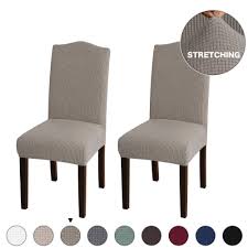 Turquoize Stretch Dining Chair Slipcovers Jacquard Removable Washable Kitchen Parson Chair Protecto Slipcovers For Chairs Dining Chairs Dining Chair Slipcovers