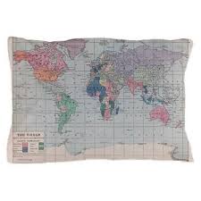 World Map Pillow Case Early 1900 S World Map Pastel Etsy World Map Fabric Map Fabric Map Pillow