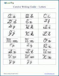 Cursive writing step by step. Cursive Letter Writing Guide K5 Learning