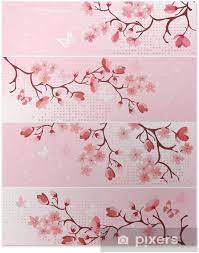 Free shipping and free returns on eligible items. Cherry Blossom Banner Vector Illustration Poster Pixers We Live To Change