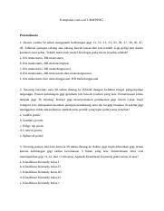 Buku yang akan saya review buku yang berjudul. Rekap Soal Road To Ukmp2dg 2 Doc Kumpulan Soal Soal Ukmppdg Prostodonsia 1 Pasien Wanita 54 Tahun Mengalami Kehilangan 21 22 23 38 37 36 46 47 48 Course Hero