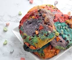 Rainbow Chocolate Chip Cookies Rainbow Cookies Recipes Rainbow Cookies Recipe