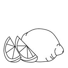 Orange slices coloring page from oranges category. Slice Of Lemon Coloring Page Coloring Sky