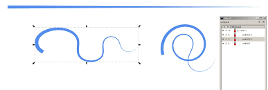 The shift key is also useful here. How To Make Lines Thinner One One Or Both Ends In Gimp Graphic Design Stack Exchange