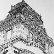 Architecture Black And White Building Drawing Internal And External Architecture Drawings Architecture Drawings Black And White Building Architecture