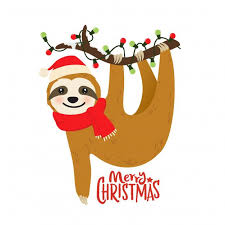 Download cartoon cute christmas dog and cat and gifts vector art. Cute Cartoon Sloth Graphic For Christmas Holiday Christmas Sloth Christmas Drawing Christmas Prints