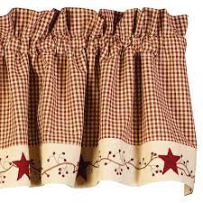 Check Out The Deal On Stars And Berries Valance At Primitive Home Decors Primitive Homes Country Primitive Primitive Decorating Country