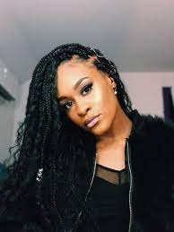 Aliyahbrianna Rocking Beautiful Bohemian Box Braids Braids With Curls Box Braids Hairstyles Braided Hairstyles