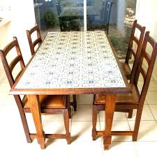 Tile Dining Table Google Search Dining Room Table Makeover Table Makeover Dining Table