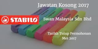 Jawatan Kosong Swan Malaysia Sdn Bhd Mei 2017 Jawatan Kosong Johor Malaysia Swan