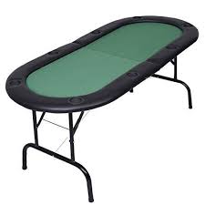 Metal Base Foldable 8 Player Poker Table Solid Wood With Steel Legs And Steel Support In The Middle For Strength And Durab Poker Table Poker Table Top Poker