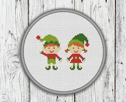 So, in the spirit of the season we're giving you 3 free patterns featuring the very sweet buddy the elf from the will ferrell holiday movie elf! Christmas Elves Counted Cross Stitch Pattern Happy Elves Etsy Cross Stitch Patterns Christmas Needlepoint Patterns Cross Stitch
