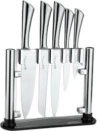 Larger knife sets may include a knife block and a tool for sharpening your blades, such as a stone or even an. Knife Set Kitchen Modern Design