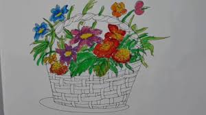 Easy Drawing Color Flower Vase Drawing Designs Flower pots with flowers drawing nebbio info. color flower vase drawing designs
