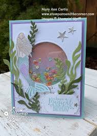 Our bingo card generator randomizes your words or numbers to make unique, great looking bingo cards. A Magical Mermaid Card Stamp Around The Corner Shaker Cards Cool Cards Kids Cards