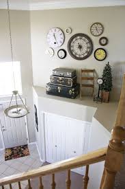 Clock Wall Vaulted Ceiling Living Room Nook Decor Ledge Decor