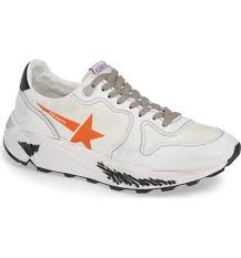 Shop for orange shoes, popular shoe styles, clothing, accessories, and much more! Golden Goose Running Sole Sneaker In White Orange Star Modesens