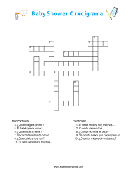 Aug 10, 2015 · si ya elegiste tu lista de juegos para baby shower es hora de escoger también cómo vas a premiar esas actividades, en esta lista de 15 premios puedes encontrar los regalos ideales para tus invitadas e invitados. Juegos Baby Shower Crucigrama