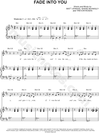 Print And Download Fade Into You Sheet Music By Nashville Cast Sheet Music Arranged For Piano Vocal Chords And S Sheet Music Nashville Cast Piano Sheet Music