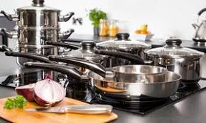 Compliment The Kitchen With These Morphy Richards Pans That Come In Eight Piece Sets And Feature High Grade Stainl Stainless Steel Pans Pan Set Morphy Richards
