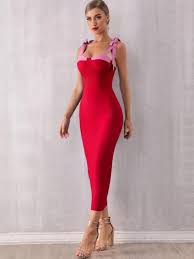 Red Cocktail Dress Sleeveless Bodycon Bandage Dress Long Party Dress Red Cocktail Dress Bandage Dress Bodycon Red Dress Party