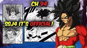 CHAPTER 94! Goku taught the SSJ4 to Broly and DBS fans go crazy!!! Dragon  Ball Super - YouTube