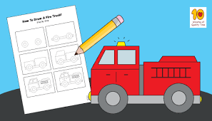 How To Draw A Fire Truck 10 Minutes Of Quality Time