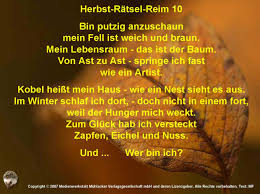 Das berichtet die bild am sonntag. Herbst Ratsel Reim 10 Medienwerkstatt Wissen C 2006 2021 Medienwerkstatt