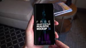 Samsung Galaxy S10 Plus Realistic Mockup Galaxy Samsung Mockup