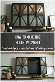 Diy hidden tv wall cabinet. Make A Hidden Tv Cabinet With Mirrors Inspired By Joanna Gaines Pottery Barn Frugal Family Times