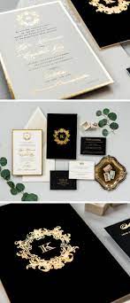 Traditional Wedding Invitation Black And Gold Wedding Invitation Black Gold Wedding Invitations Gold Foil Wedding Invitations Traditional Wedding Invitations
