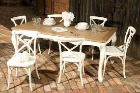 Masinfinito Casa French Cross Back Oak Chair Rattan Seat Color White Dining Design Dining Table French Provincial Table