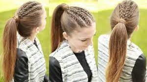 All of these braided ponytail hair styles are totally achievable for beginners. Braided Ponytail Hairstyle Ponytail Hairstyles Braidsandstyles12 Youtube