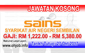 Ukm memerlukan warganegara malaysia yang berkelayakan, komited dan berdedikasi untuk berkhidmat di universiti jawatan kosong ukm. Jawatan Kosong Sains Syarikat Air Negeri Sembilan 27 Oktober 2017 Jawatan Kosong Kerajaan Swasta Terkini Malaysia 2021 2022