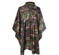 Military Raincoat Camouflage Coating Rain Poncho for Army Outdoor Activities