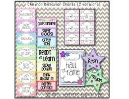 Chevron Behavior Color Chart 2 Versions