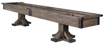 14' x 48 x 30 talltop built in solid reclaimed old growth douglas firbase is solid cold roll metal with chrome plating fully customizable this piece requires special shipping quote. Harpeth 14 Ft Shuffleboard Legacy Billiards