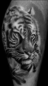 Black And White Tiger Picture Black And White Tiger Tattoo Tiger Tattoo Design Tiger Tattoo White Tiger Tattoo