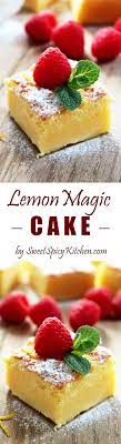 Lemon Magic Cake This Simple Sweet And Sour Cake Really Deserves Its Name Magic Lemon Recipes Easy Desserts Dessert Recipes Easy