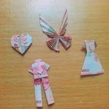 Money Origami Using Indonesian Rupiah For My Friend S Wedding Mahar Mahar Pernikahan Made By Me Mahar Pernikahan We Kreatif Ide Hadiah Souvenir Pernikahan